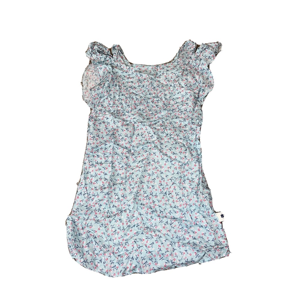 NEW Girls Blue Floral‎ LUCKY BRAND Cold Shoulder Dress 5